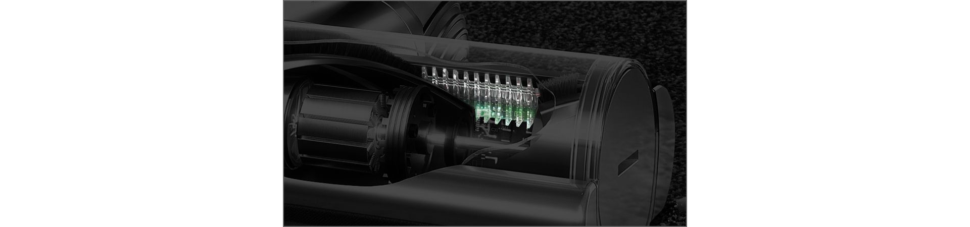 תקריב של מברשת Digital Motorbar עם טכנולוגיית de-tangle למניעת הסתבכות של שיער 